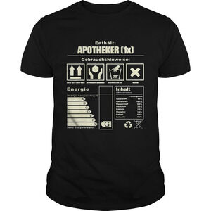 Enthlt Apotheker Gebrauchshinweise Energieinhalt Shirt